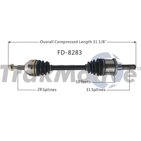 Cv Axle Shaft,Fd-8283